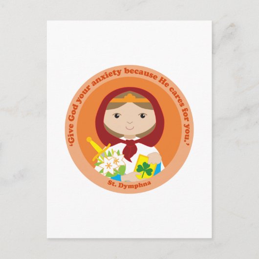 St. Dymphna Briefkaart (Voorkant)