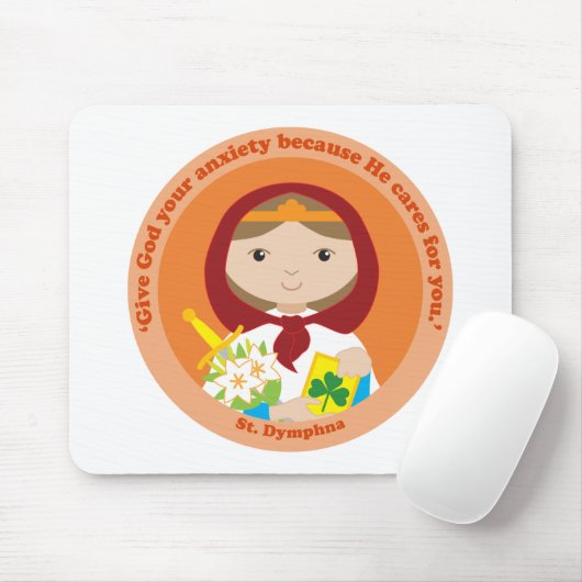 St. Dymphna Muismat (Met muis)