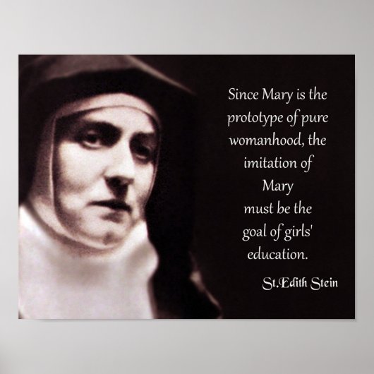 St. Edith Stein Poster (Voorkant)