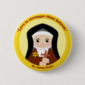 St. Edith Stein Ronde Button 5,7 Cm (Voorkant)