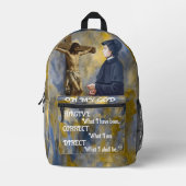 St Elizabeth Ann Seton Catholic Saint Bedrukte Rugzak (Voorkant)