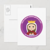 St. Elizabeth van Hongarije Briefkaart (Voorkant / Achterkant)