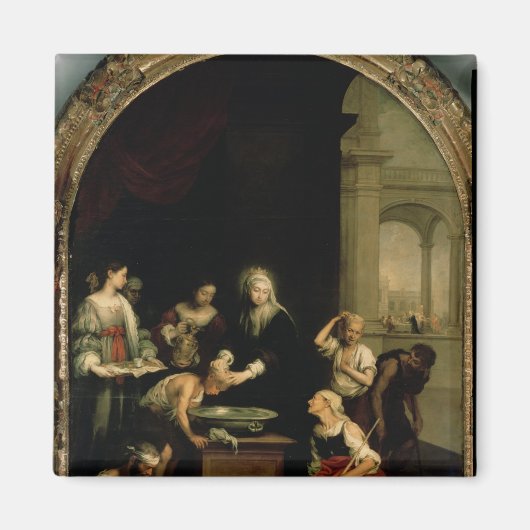 St. Elizabeth van Hongarije Magneet (Voorkant)