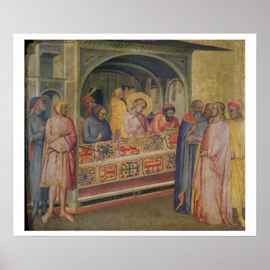 St. Eloi in de Silversmith workshop Poster (Voorkant)