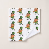 ST. Ensemble de serviettes LEPRECHAUN JOUR DE PATR (Gant de toilette)