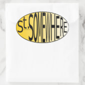 St. Ergens Ovale Sticker (Tas)