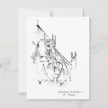 St. Etienne Cathedral, Bourges France Urban Sketch