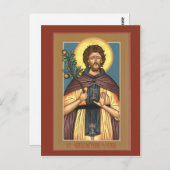 St. Euphrosynos de Cook Prayer Card Briefkaart (Voorkant / Achterkant)