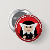 St. Faustina Kowalska Ronde Button 5,7 Cm (Voorkant /achterkant)