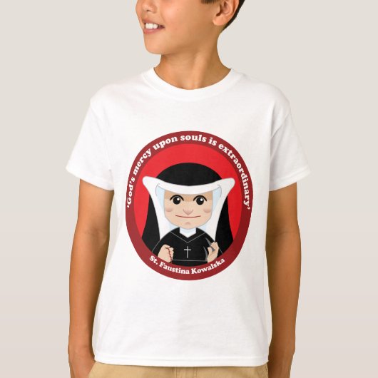 St. Faustina Kowalska T-shirt (Voorkant)