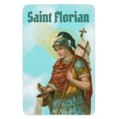 St. Florian met Bucket (Clear Skies; M 019) Magneet (Verticaal)