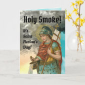 St. Florian met Bucket (Rook; M 019) Kaart (Gele Bloem)