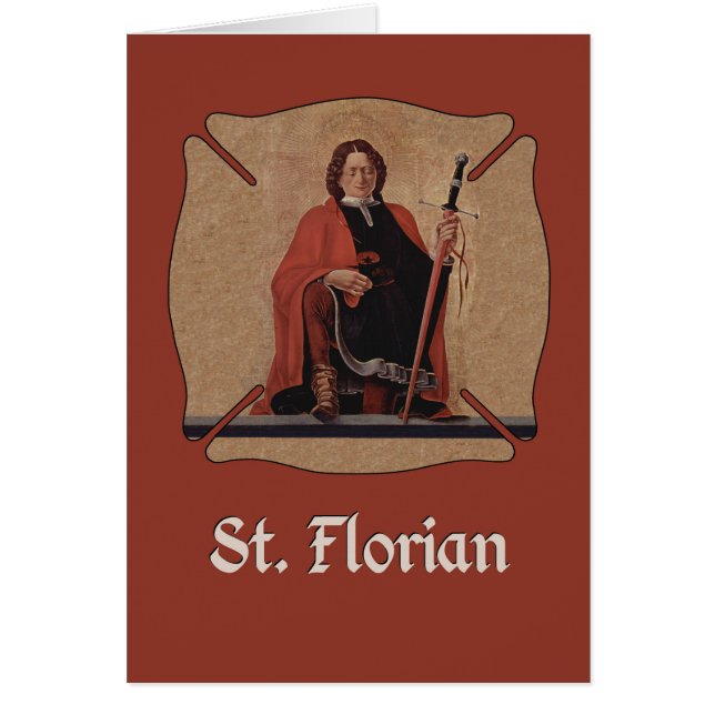 St. Florian Nous Protéger, Saint catholique (Devant)