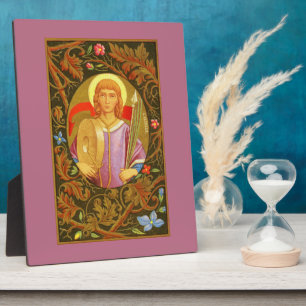St. Florian (PM 03) 8 x 10 inch Plaque 1 met esel Fotoplaat
