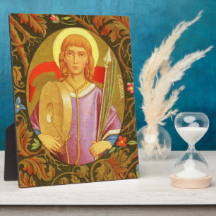 St. Florian (PM 03) 8 x 10 inch Plaque 2 met esel Fotoplaat