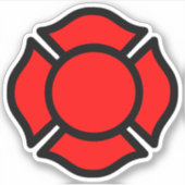 St. Florian's Cross 1-UP Sticker (Voorkant)