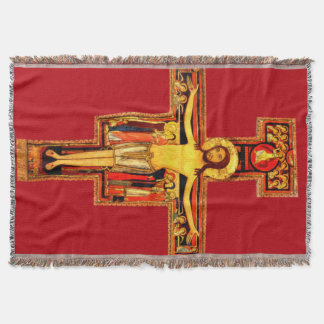 St Frances of Assisi San Damiano Crucifix Blanket Deken