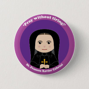 St. Frances Xavier Cabrini Ronde Button 5,7 Cm