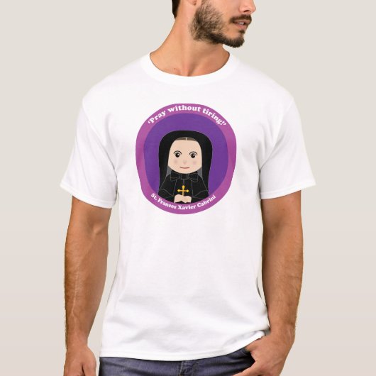 St. Frances Xavier Cabrini T-shirt (Voorkant)