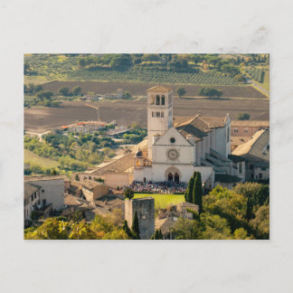 St. Francis Basilica, Assisi, Italië Briefkaart