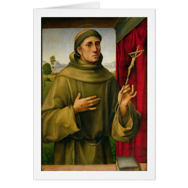 St Francis d'Assissi, c.1490 (tempera sur le (Devant)