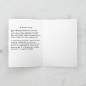 St Francis de la carte de voeux d'Assisi w/prayer (Intérieur)