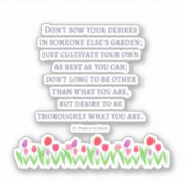 St Francis De Sales Quote Sticker (Voorkant)