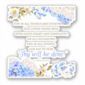 St Francis De Sales Quote Sticker (Voorkant)