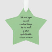 St Francis de Sales Quotes Acrylic Ornament (voorkant)