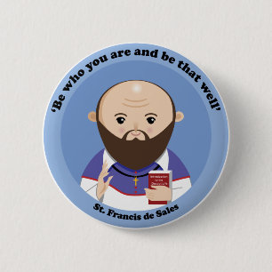 St. Francis de Sales Ronde Button 5,7 Cm