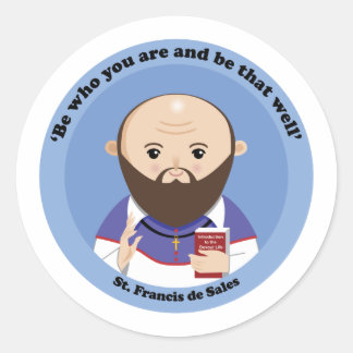 St. Francis de Sales Ronde Sticker