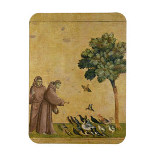St. Francis die van Assisi aan de vogels prediken Magneet