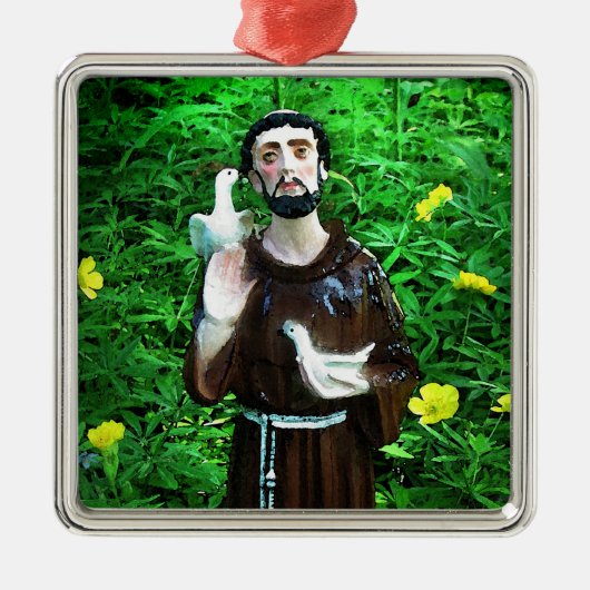 St. Francis Kerstversiering Metalen Ornament (Voorkant)