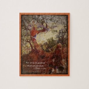 St Francis met een engel Legpuzzel