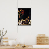 St Francis of Assisi Angel Visitation Poster (Keuken)
