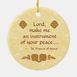 St. Francis of Assisi (BK 002) Keramisch Ornament