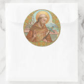 St. Francis of Assisi (BK 002) Ronde Sticker (Tas)