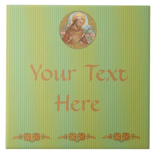 St. Francis of Assisi (BK 002) Tegeltje (Voorkant)