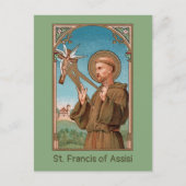 St. Francis of Assisi, Pater Seraphicus (SAU 040) Briefkaart (Voorkant)