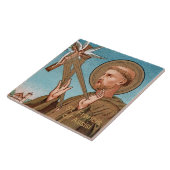 St. Francis of Assisi, Pater Seraphicus (SAU 040) Tegeltje (Zijkant)