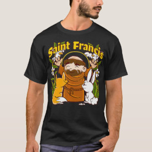 St Francis of Assisi Patron Saint of Animals Catho T-shirt