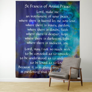 St Francis of Assisi Prayer Wandkleed