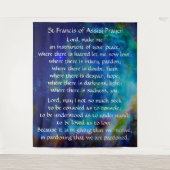 St Francis of Assisi Prayer Wandkleed (Voorkant)