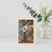 St. Francis of Assisi Religious Holy Cards Visitekaartje (Staand voorkant)