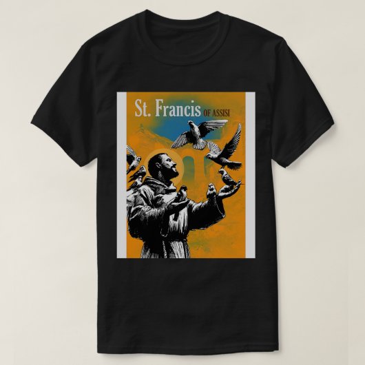 St Francis of Assisi T-shirt (Design voorkant)