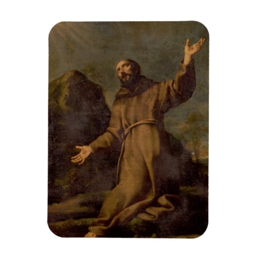 St. Francis Ontvangt de Stigmata Magneet (Verticaal)