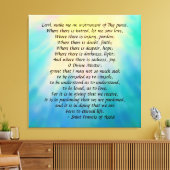 St. Francis' Prayer Canvas print (Insitu (Woonkamer))