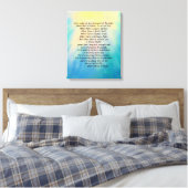St. Francis' Prayer Canvas print (Insitu (Slaapkamer))