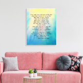 St. Francis' Prayer Canvas print (Insitu (Woonkamer))