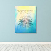 St. Francis' Prayer Canvas print (Insitu (Houten vloer))